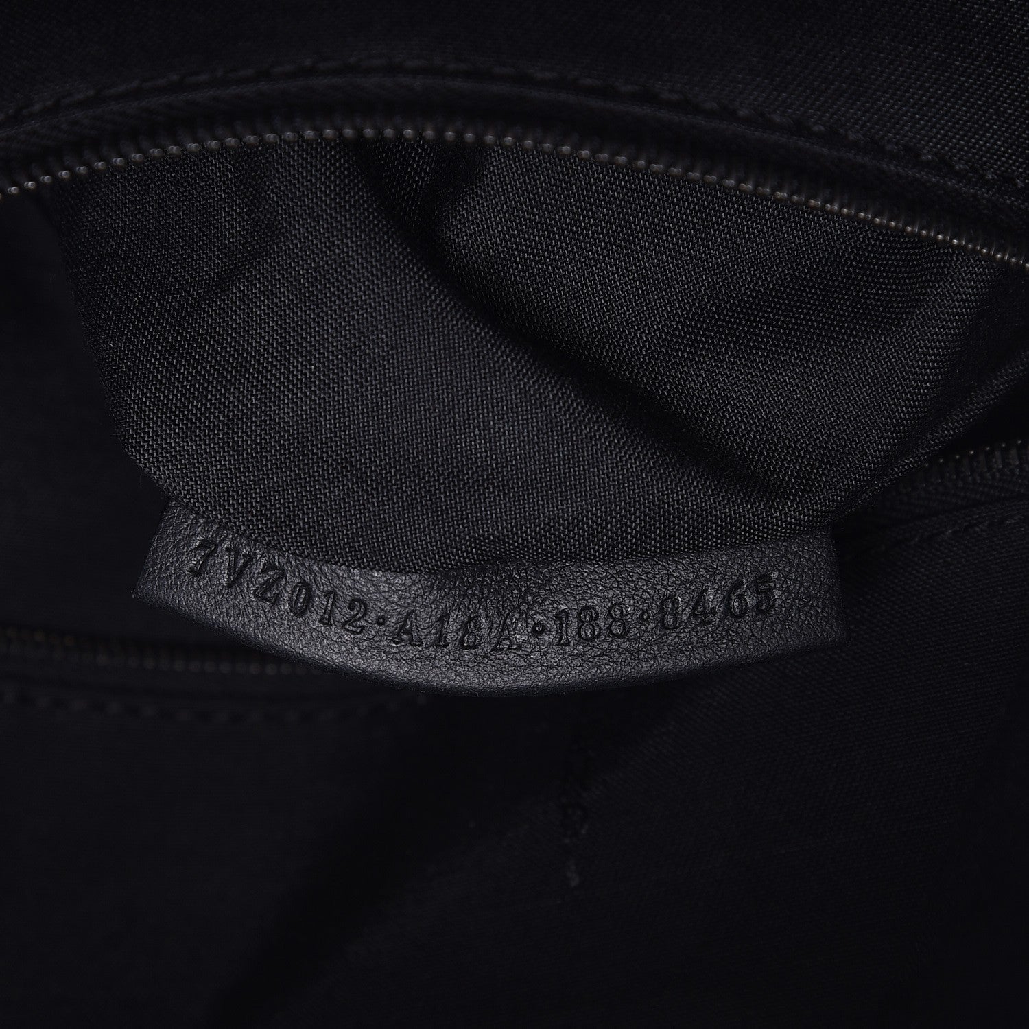 Fendi Vitello Grace FF 1974 Embossed Backpack Black 7 of 8