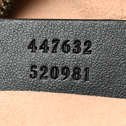 Gucci Calfskin Matelasse Small GG Marmont Chain Shoulder Bag Black 7 of 10