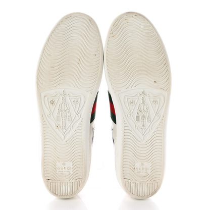Gucci Calfskin Ayers Web Star Embroidered Womens Ace Sneakers 39 White Multi 5 of 9