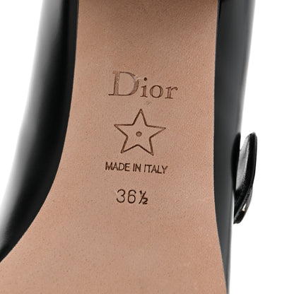 Christian Dior Brushed Calfskin Uniform 30mm Pumps 36.5 Black 7 of 10
