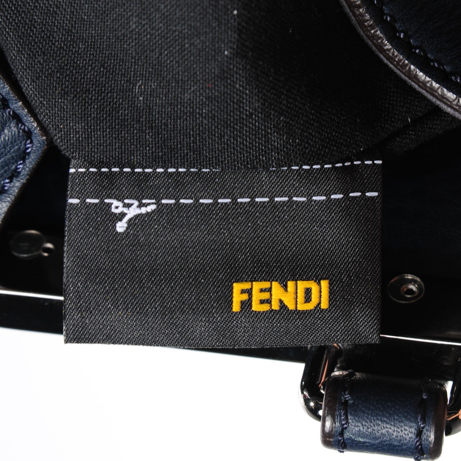 Fendi Vitello Bi-Color Large 3Jours Tote Lavagna Cobalto 2 of 10