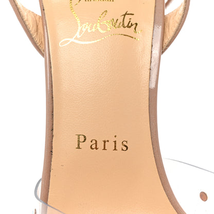 Christian Louboutin PVC Calf Alicoco Spikaqueen 100 Pumps 37 Nude 14 of 14