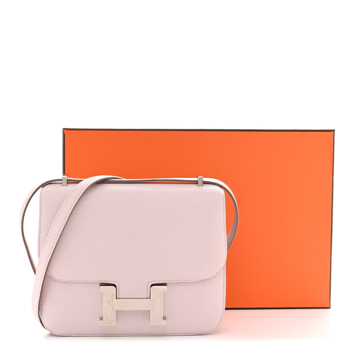 Hermes Chevre Mysore Constance 18 Mauve Pale 12 of 12