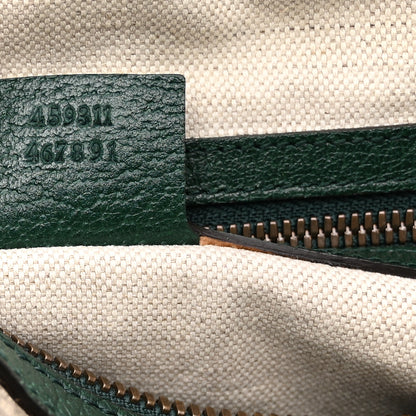 Gucci Soft GG Supreme Monogram Neo VintageWeb Skull Medium Duffle Bag Beige New Acero Green 6 of 13