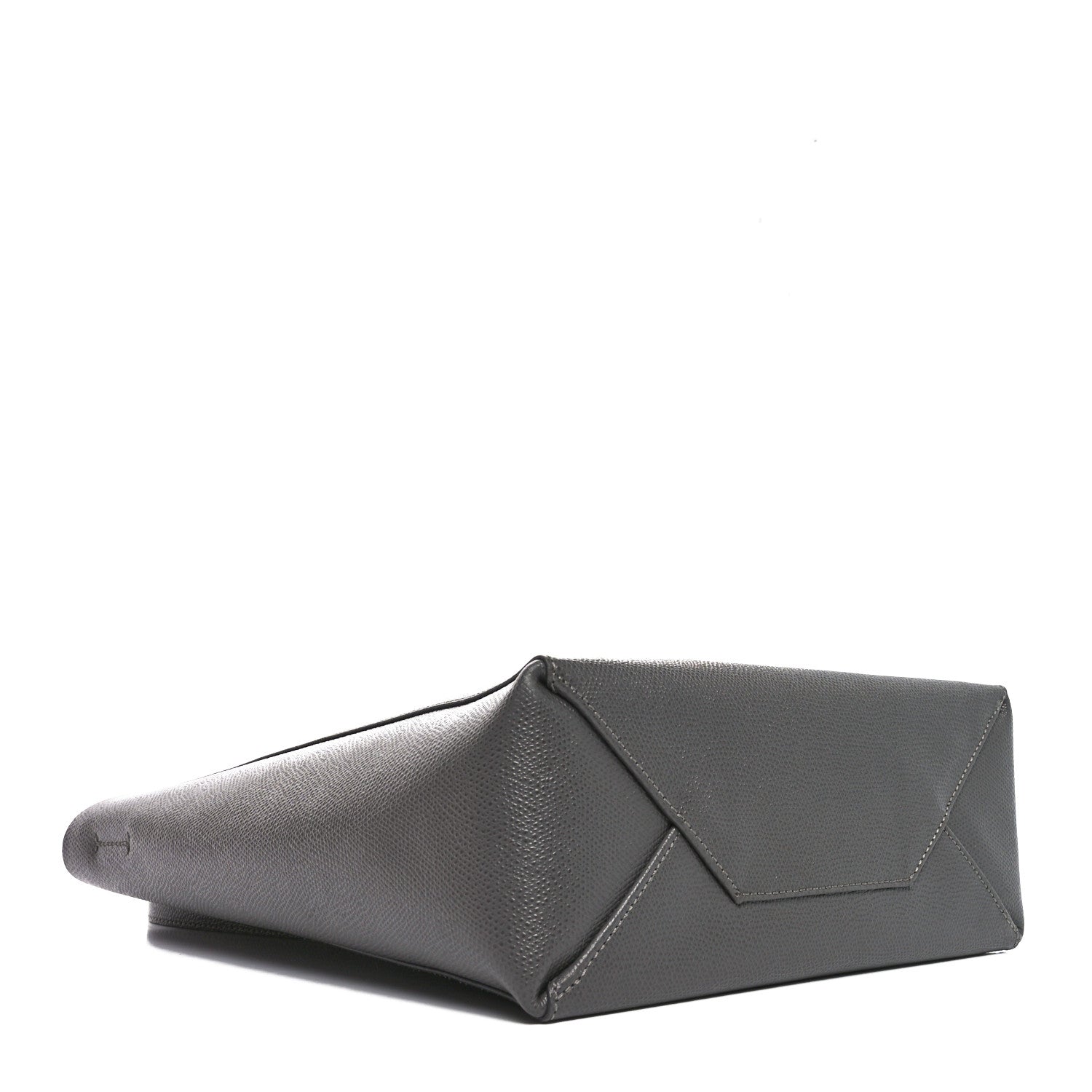Celine Grained Calfskin Small Vertical Cabas Kohl 4 of 9