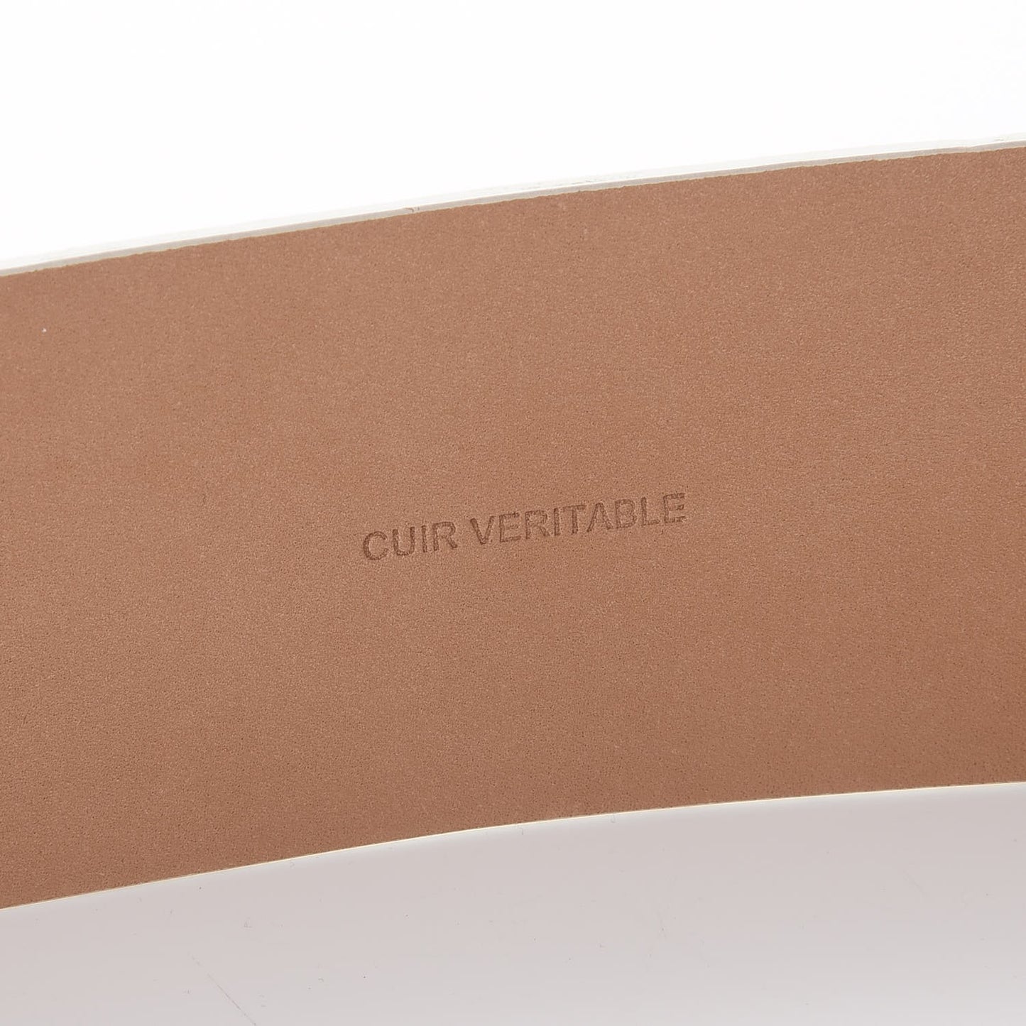 Lambskin Logo Wide Belt 85 34 Off White
