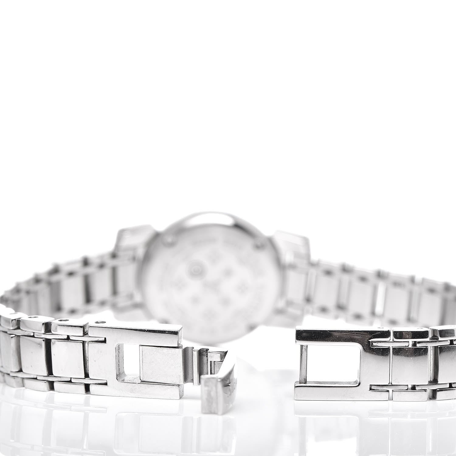 Louis Vuitton Stainless Steel Mother of Pearl 18mm Tambour Bijou Quartz Watch 6 of 9