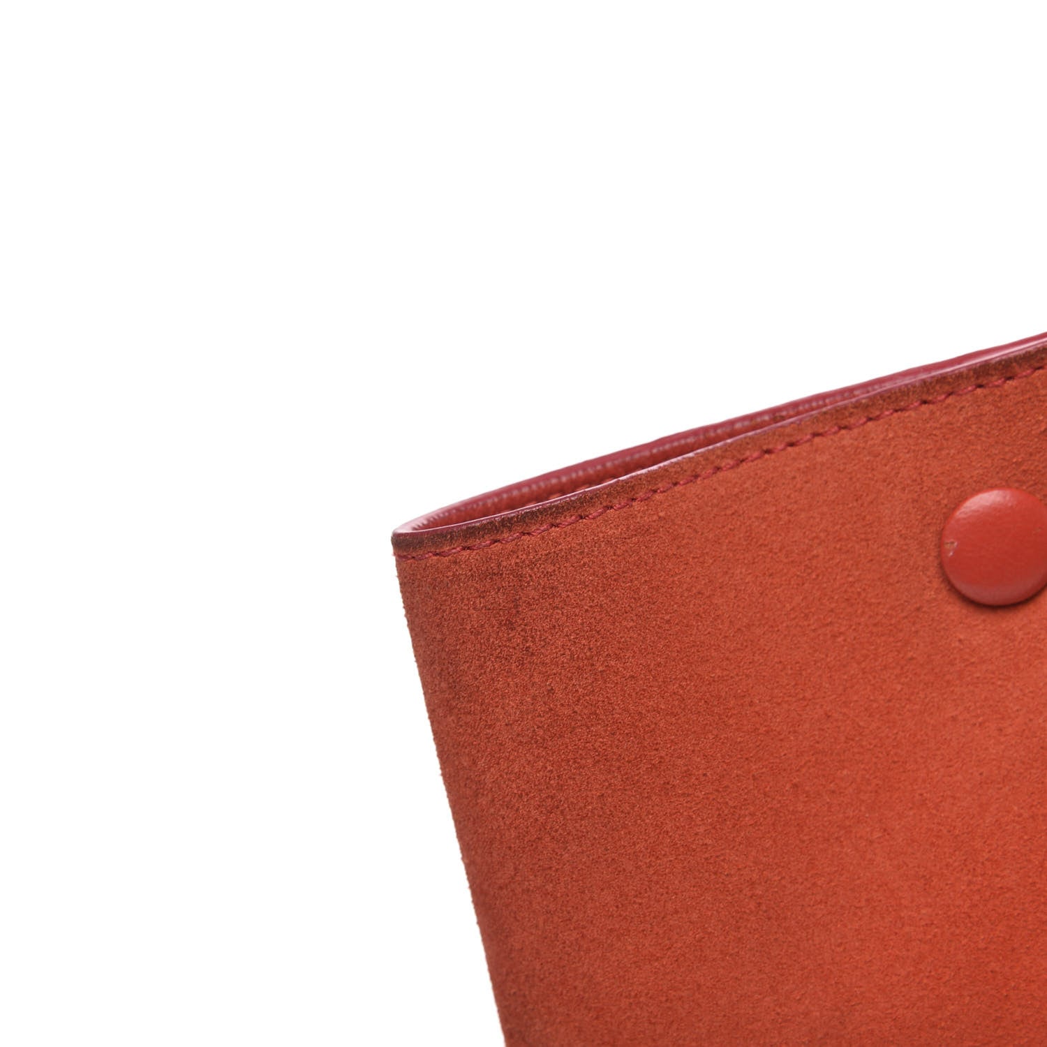 Celine Smooth Calfskin Suede Medium Tri-Color Trapeze Orange 7 of 14