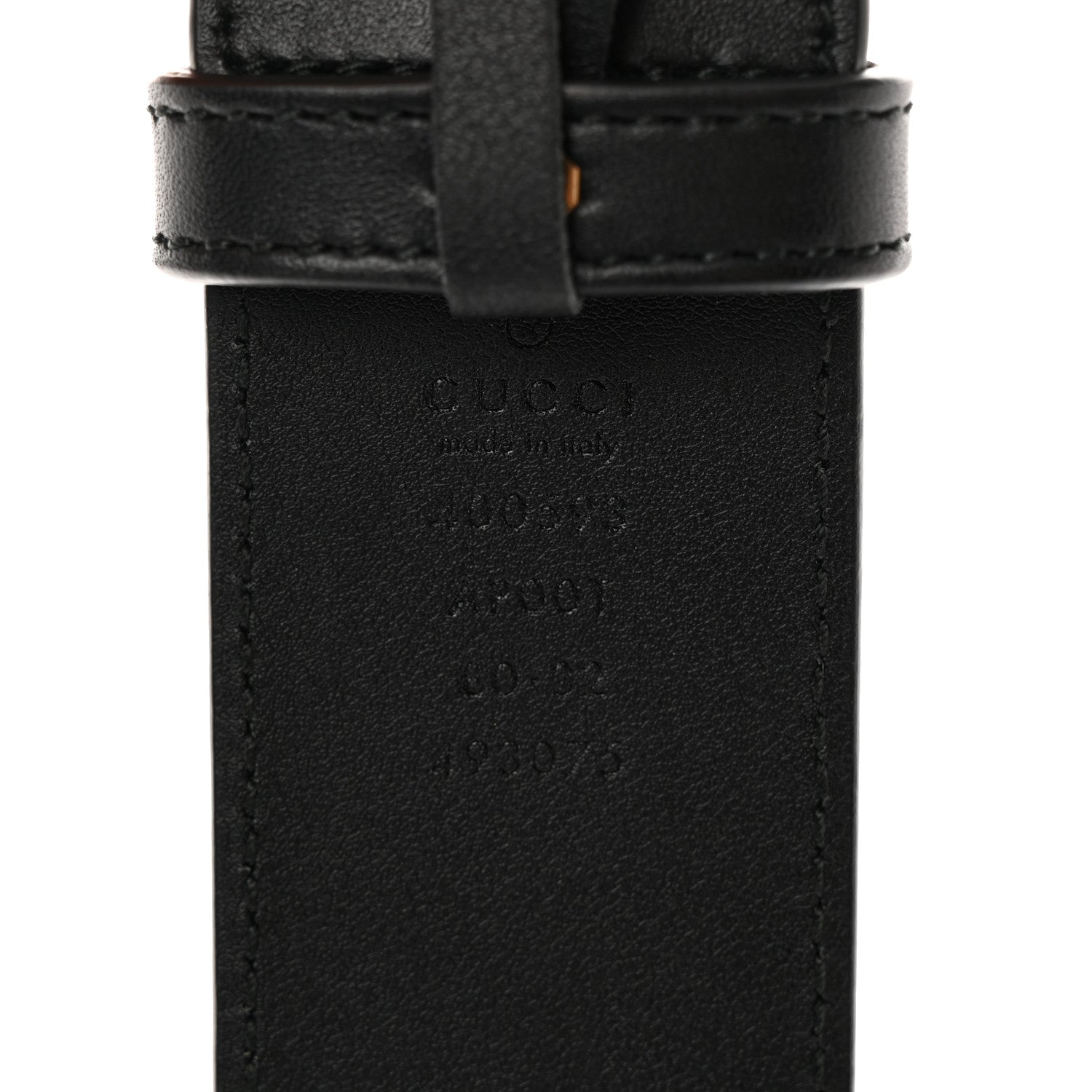 Gucci Calfskin Double G 40mm Belt 80 32 Black 3 of 7