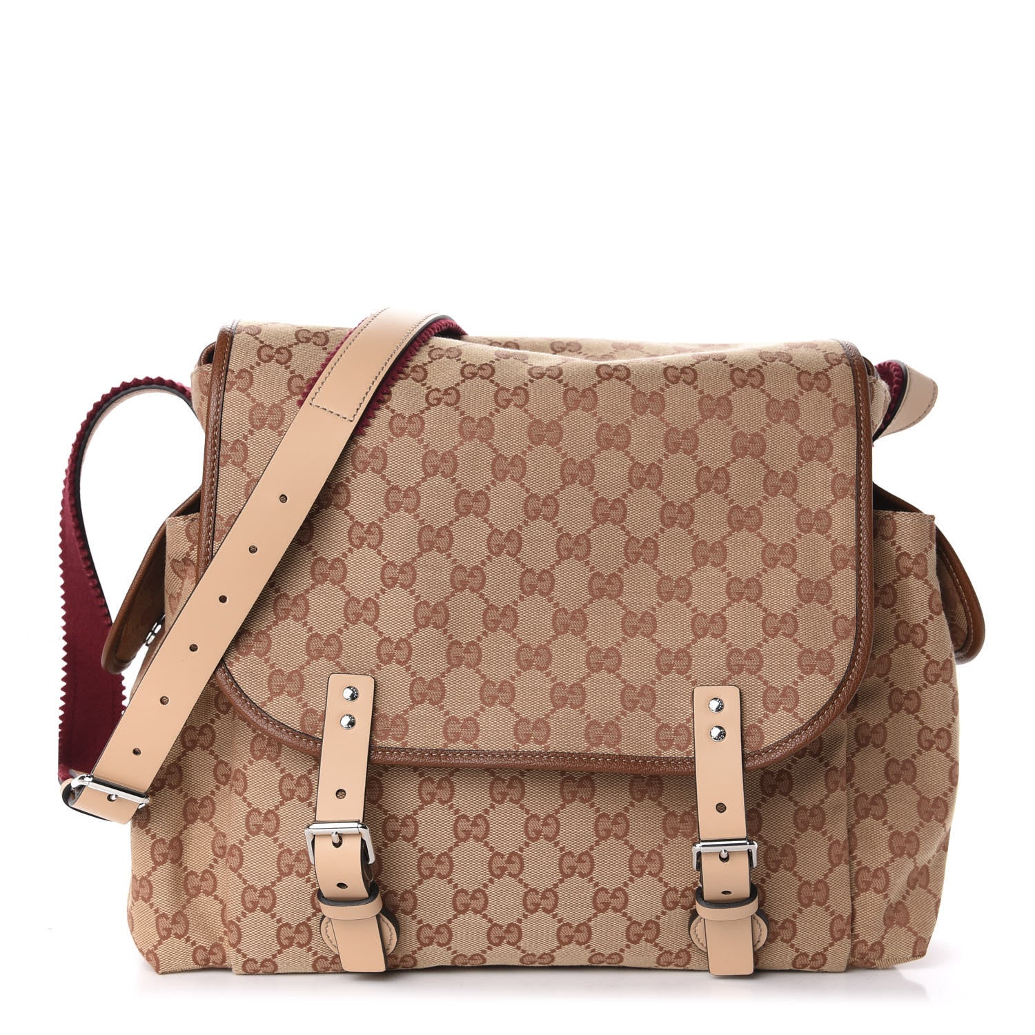 Gucci GG Monogram Diaper Bag Beige Ruggine Natural Antique Rose 1 of 11