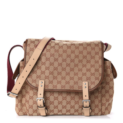Gucci GG Monogram Diaper Bag Beige Ruggine Natural Antique Rose 1 of 11
