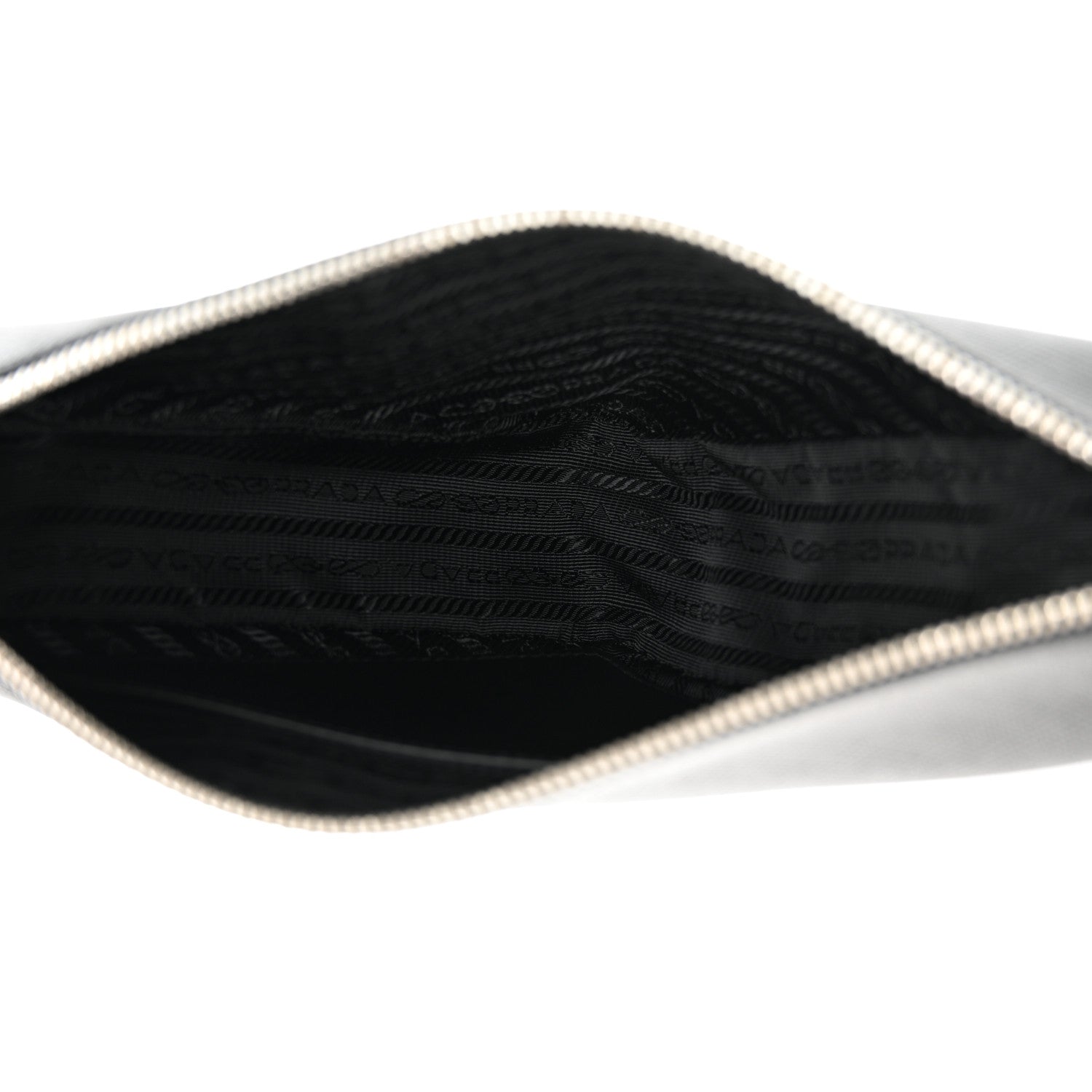 Prada Vitello Saffiano Cuir Double Triangle Shoulder Bag Black 5 of 12