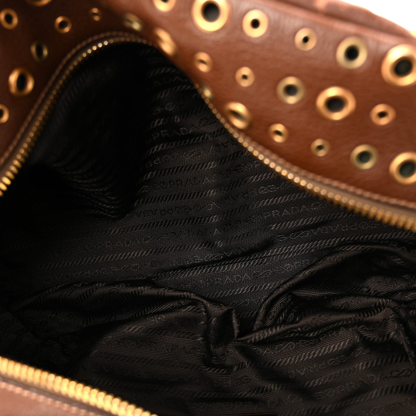 Vitello Daino Grommet Satchel Bruciato