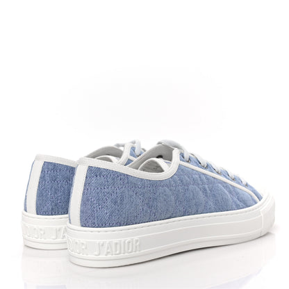 Christian Dior Denim Cannage Walk'N'Dior Low Top Sneakers 40 Dynamic Blue 4 of 7