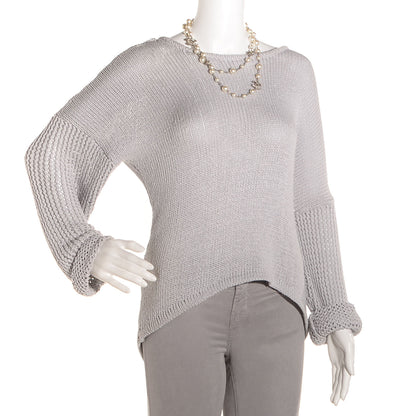 Chanel Crystal Pearl CC Long Necklace Silver 2 of 5