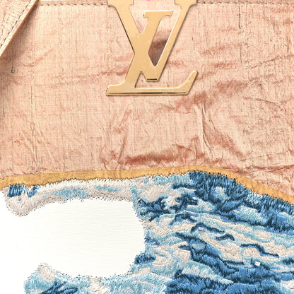 Louis Vuitton X BILLIE ZANGEWA Calfskin Printed Embroidered Capucines Artypucines MM Beige Beige 8 of 15