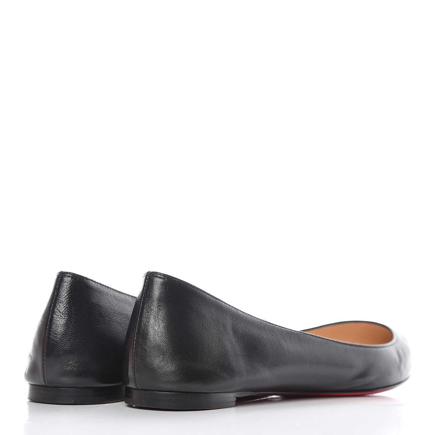 Shiny Nappa Ballalla Flats 35.5 Black