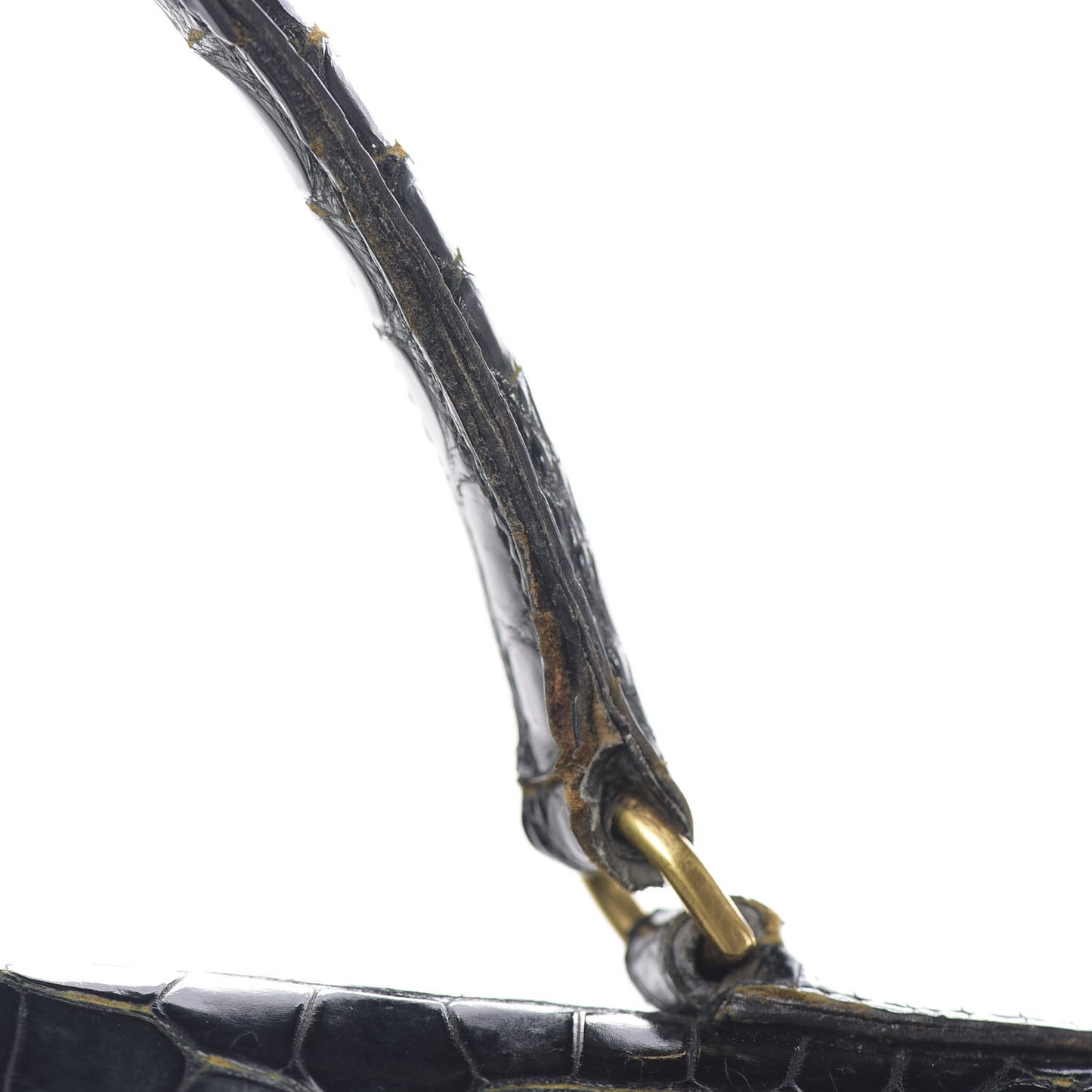 Shiny Niloticus Crocodile Kelly 28 Black