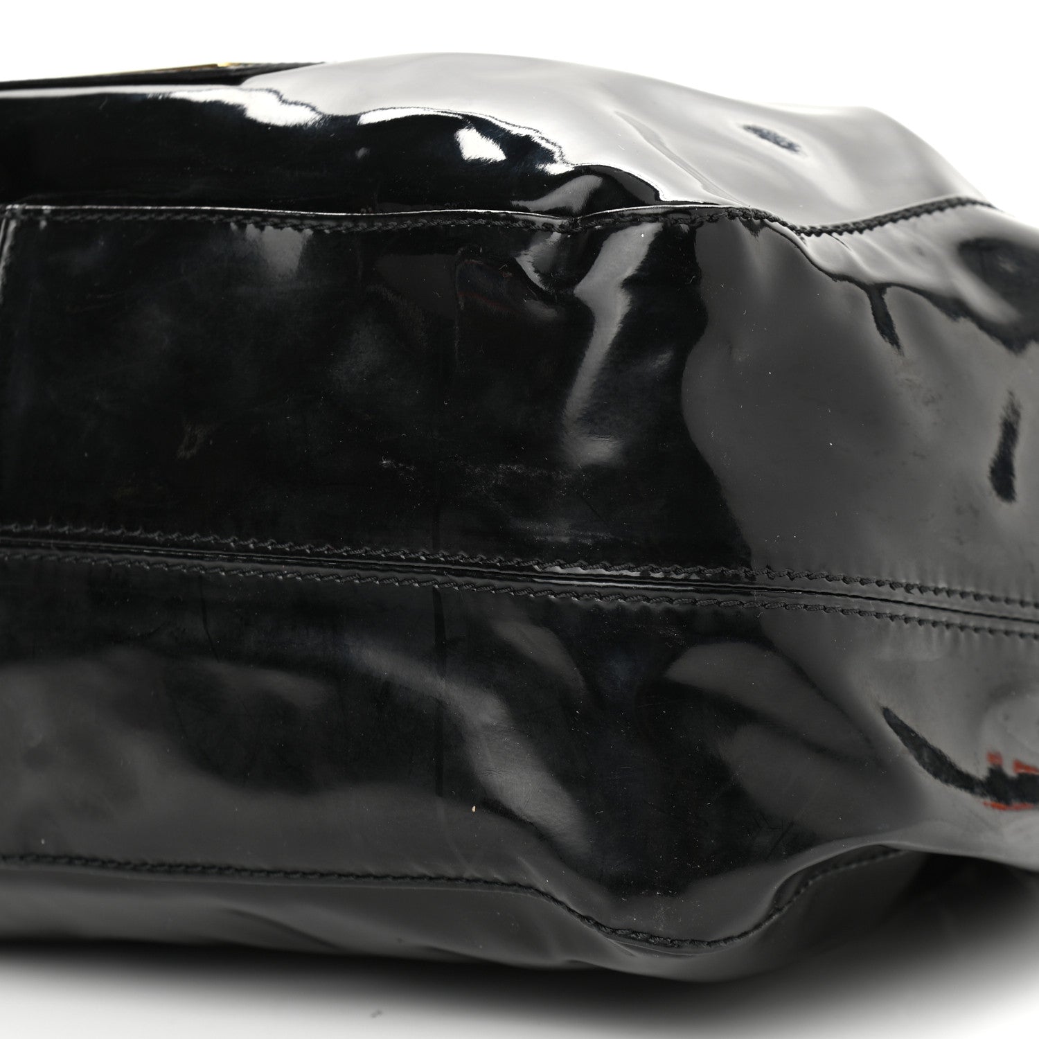 Valentino Garavani Patent Lacca Small Nuage Bow Hobo Black 10 of 11