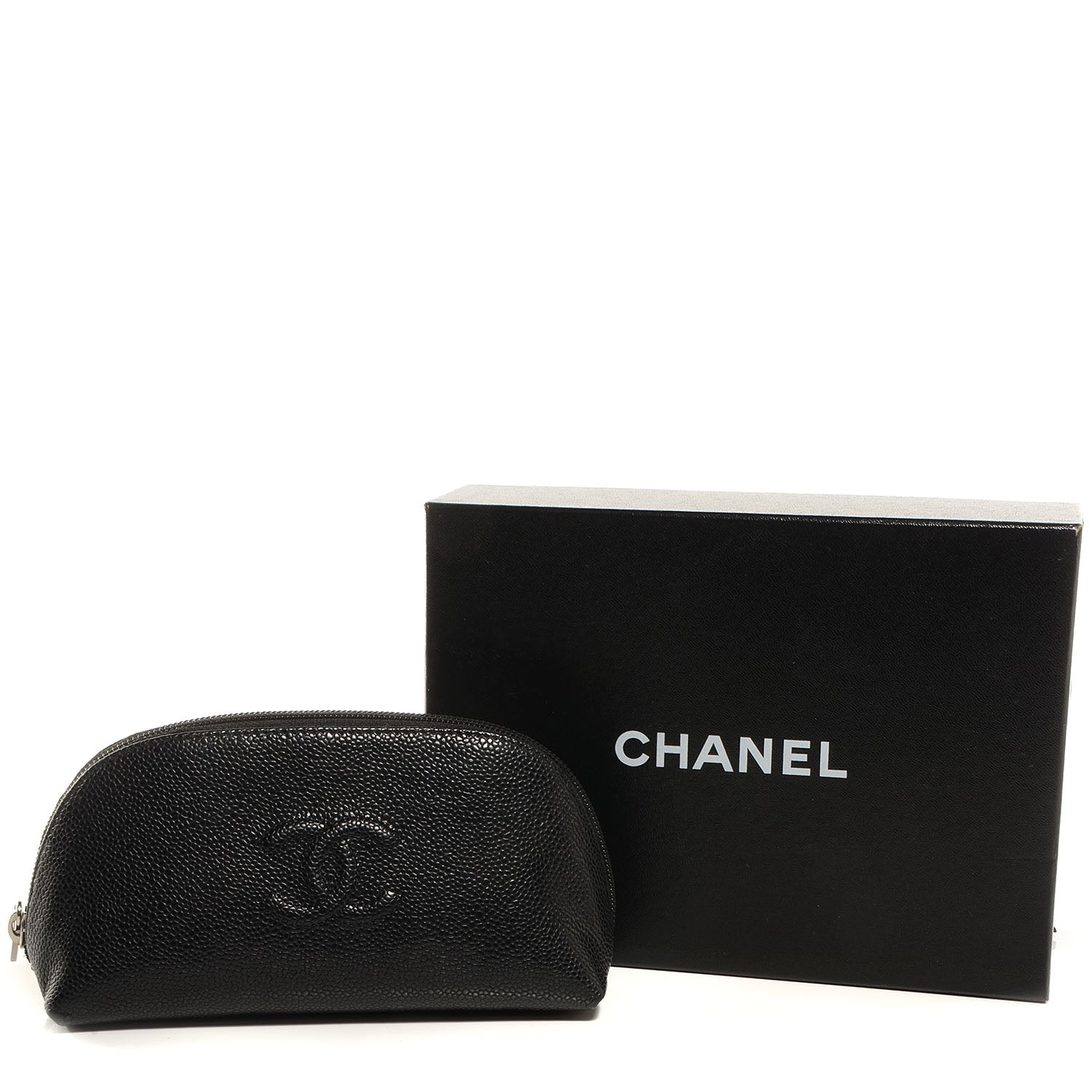 Chanel Caviar CC Cosmetic Pouch Black 5 of 8