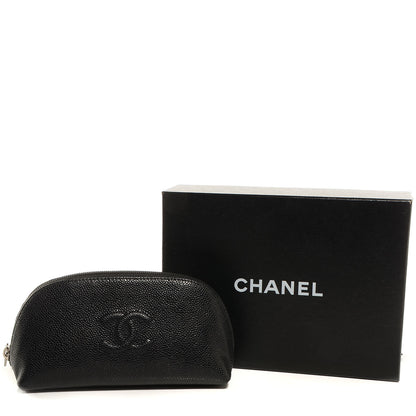 Chanel Caviar CC Cosmetic Pouch Black 5 of 8