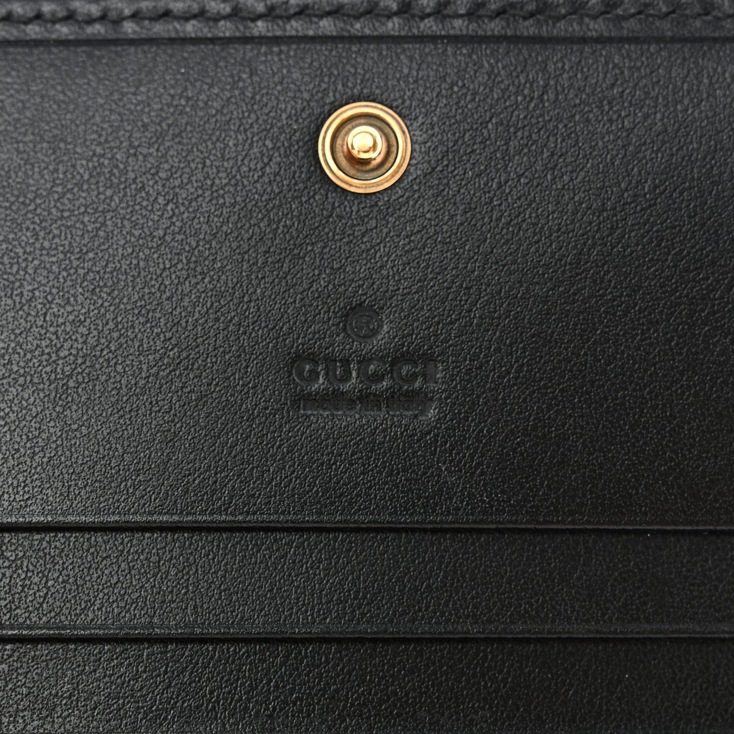 Calfskin Matelasse GG Marmont Card Case Wallet Black