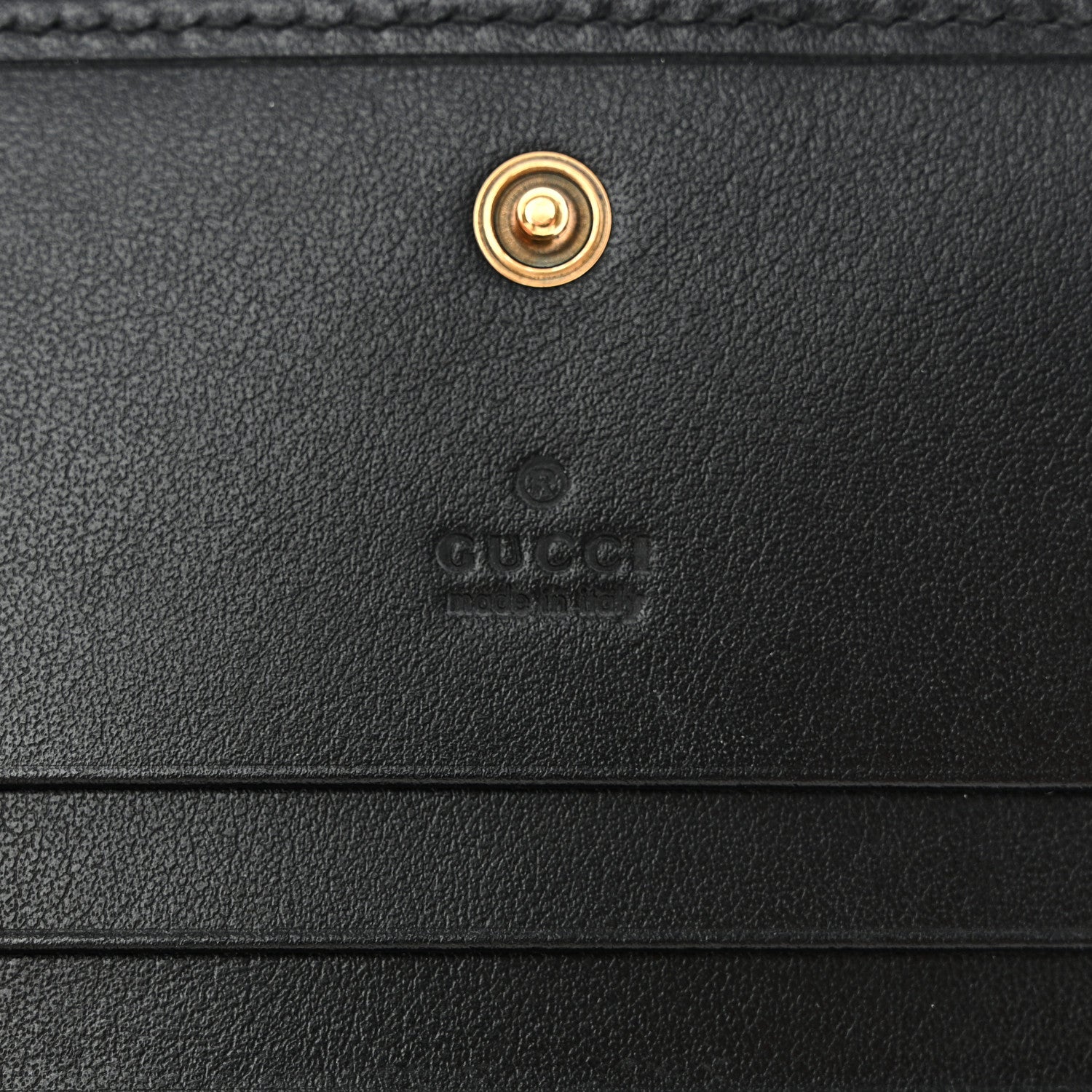Gucci Calfskin Matelasse GG Marmont Card Case Wallet Black 7 of 10