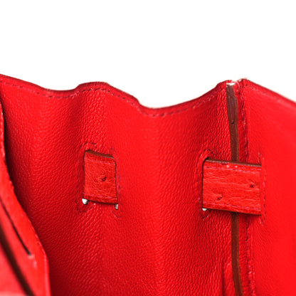 Hermes Ostrich Birkin 30 Rouge Vif 13 of 33