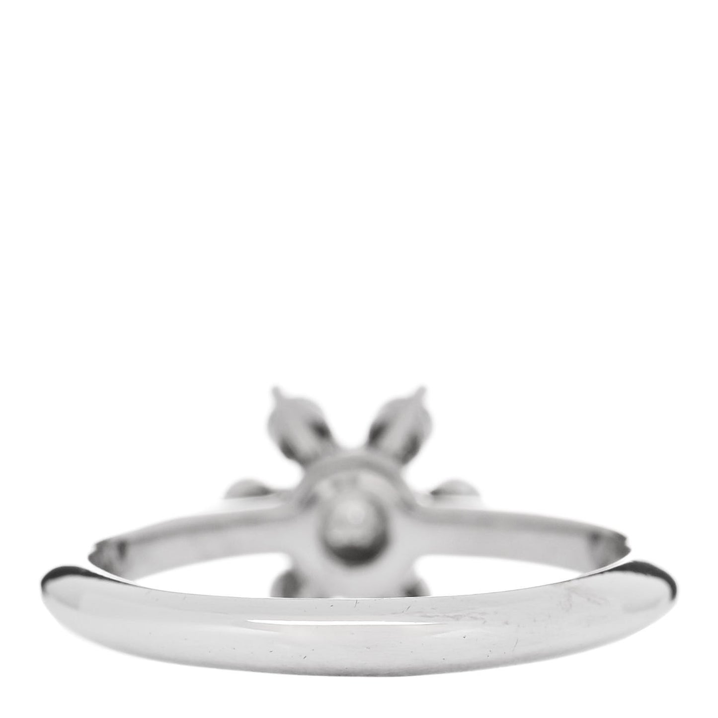 Platinum Diamond Flower Ring 50 5.25