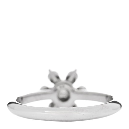 Tiffany Platinum Diamond Flower Ring 50 5.25 4 of 5