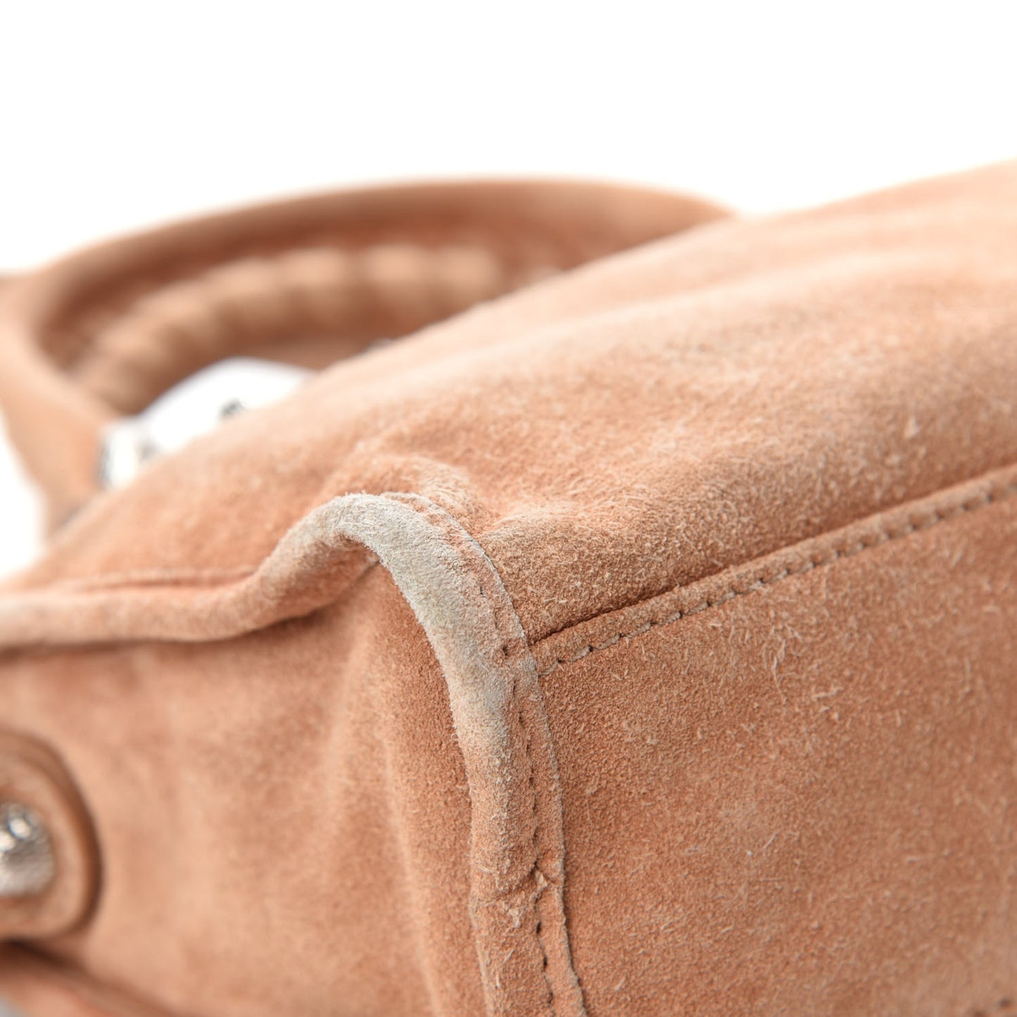 Suede Giant 12 Silver Hardware Mini City Beige