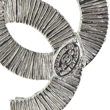 Chanel Baguette Crystal CC Dangle Earrings Silver 4 of 6