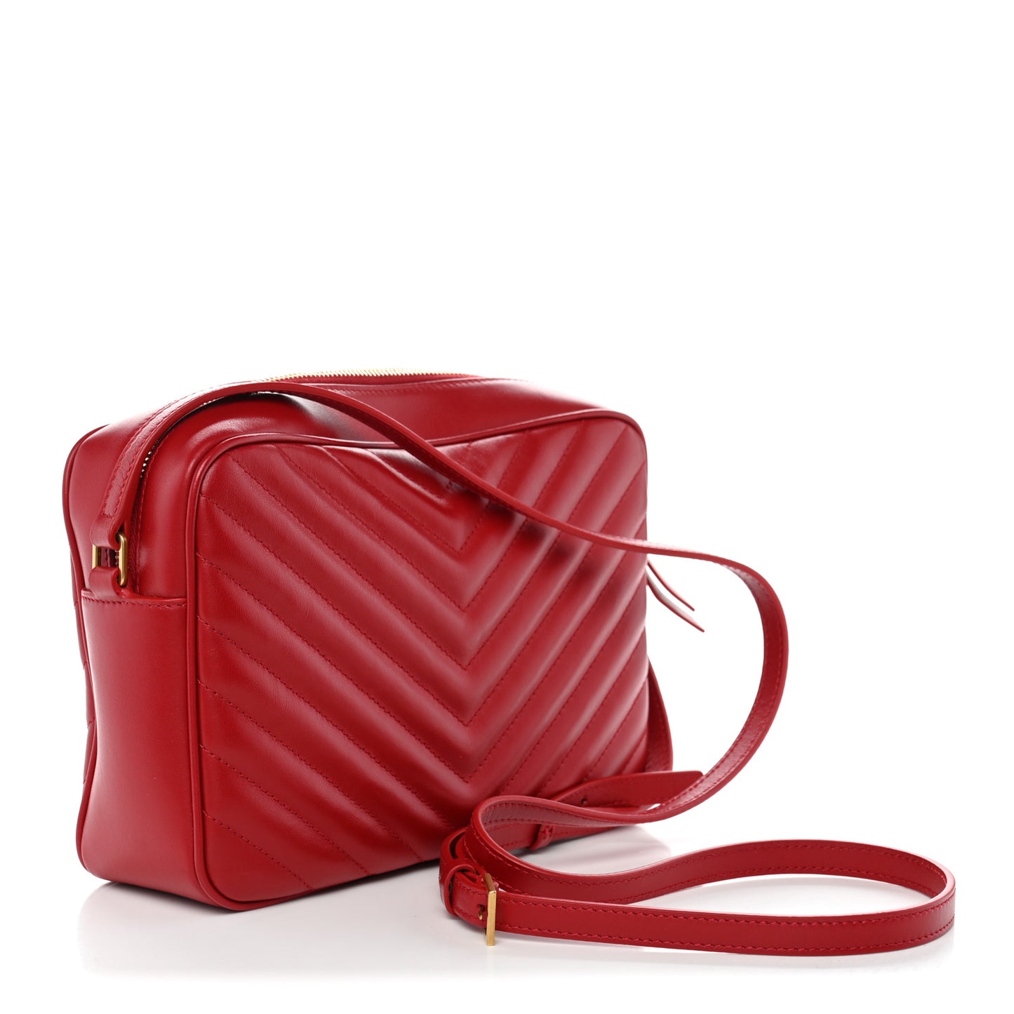 Calfskin Matelasse Monogram Lou Camera Bag Rouge Eros