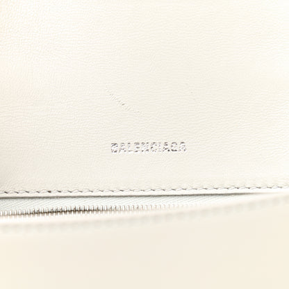 Balenciaga Shiny Box Calfskin Small Hourglass Top Handle Bag Chalky White 7 of 8