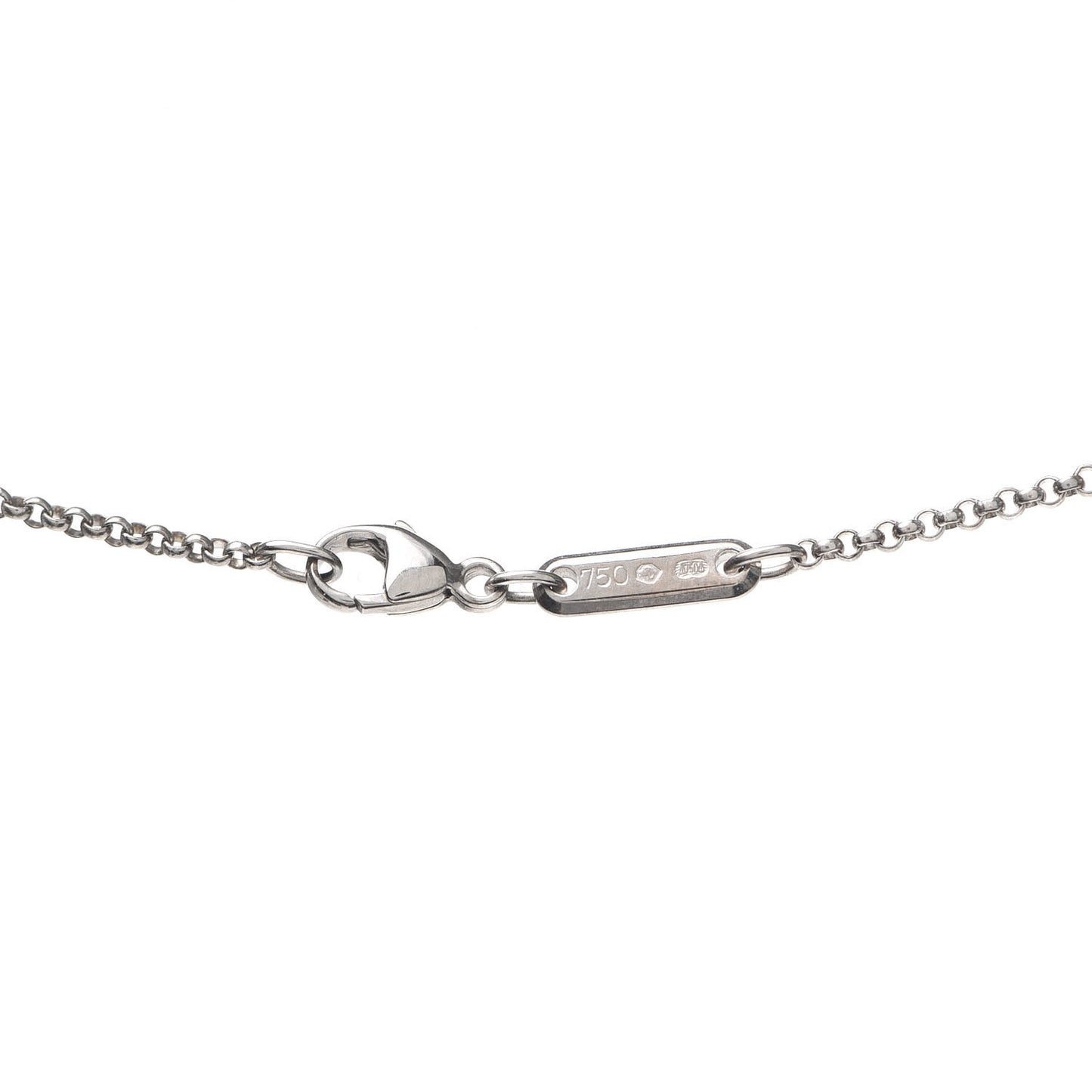 18K White Gold Happy Diamond Halo Pendant Necklace