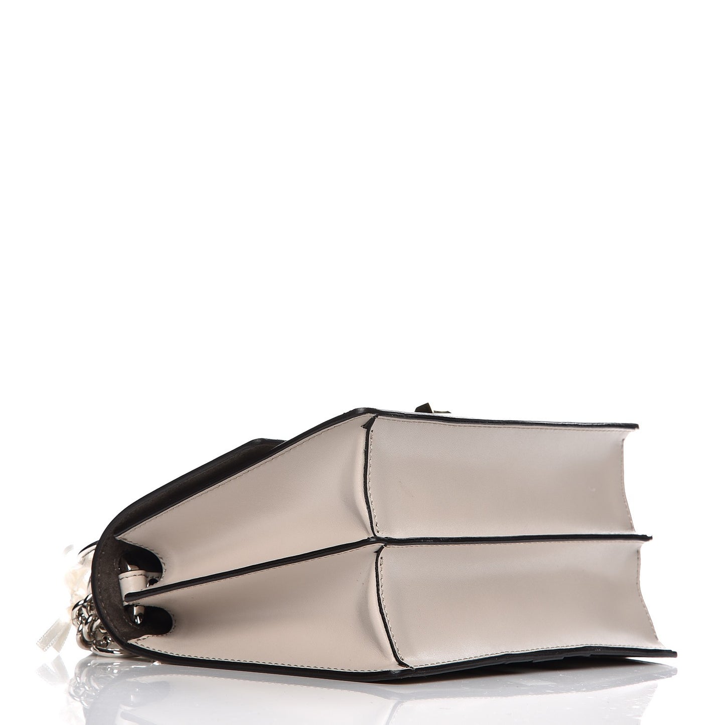 Vitello Liberty Lucido Catalan Mirror Hypnoteyes Studded Small Kan I Shoulder Bag Grigio Polvere Bordeaux Multicolor