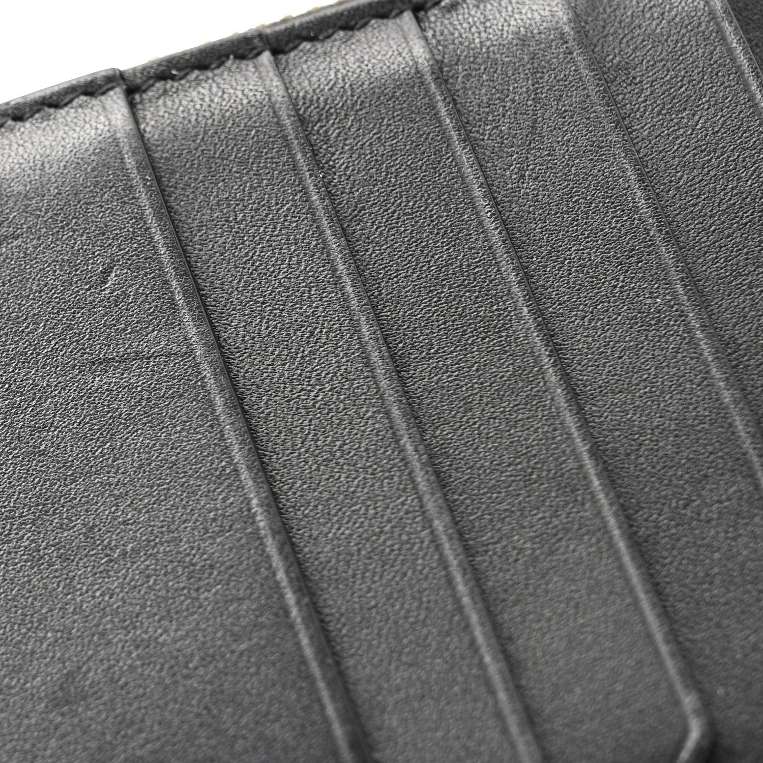 Saint Laurent Calfskin 5 Fragments Zip Pouch Card Holder Black 10 of 11