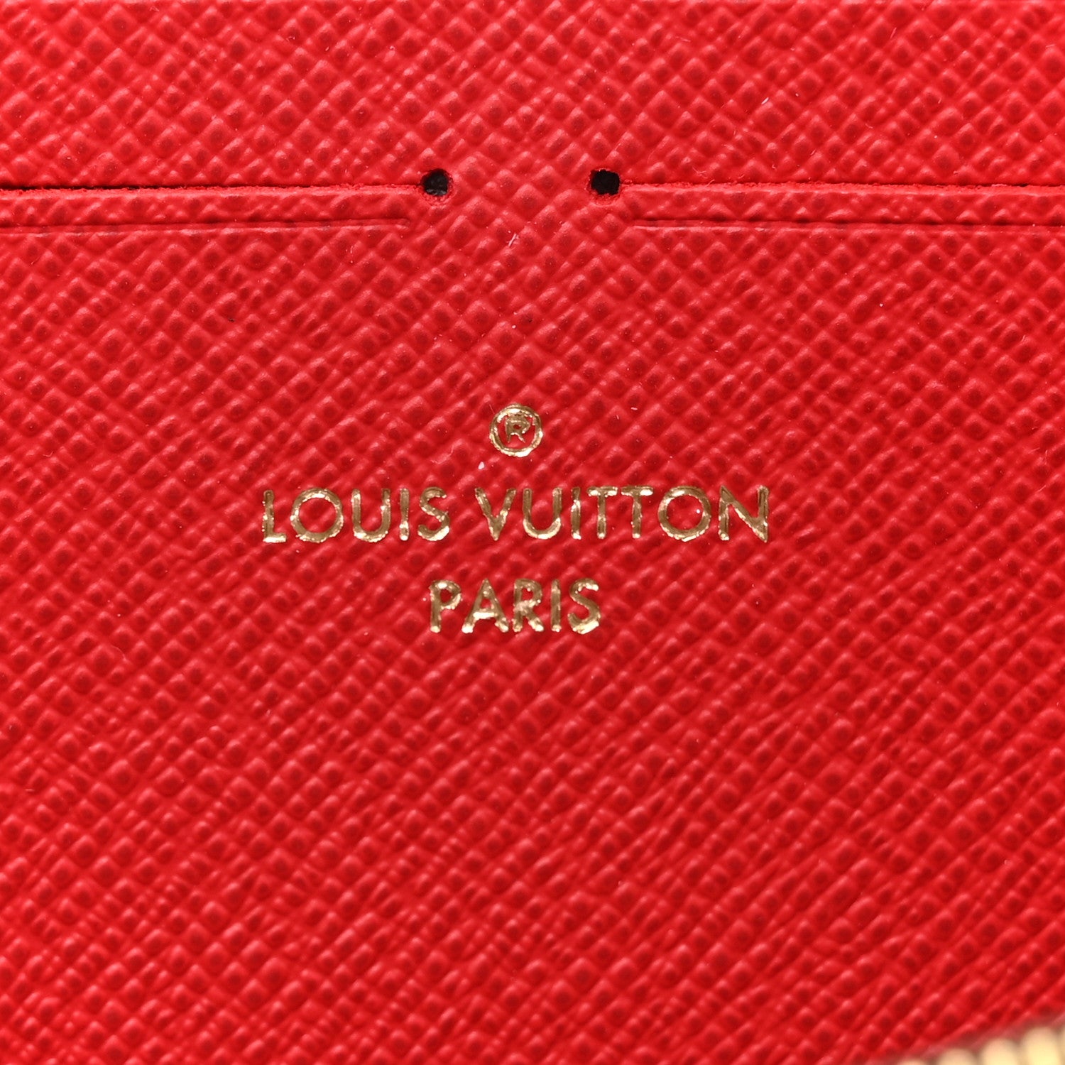Louis Vuitton Damier Ebene Clemence Wallet Cherry 6 of 7