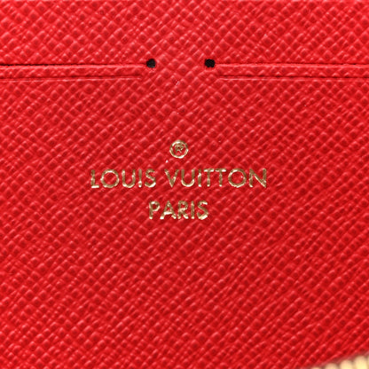 Louis Vuitton Damier Ebene Clemence Wallet Cherry 6 of 7