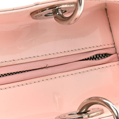 Christian Dior Patent Cannage Medium Lady Dior Rose Clair 11 of 12