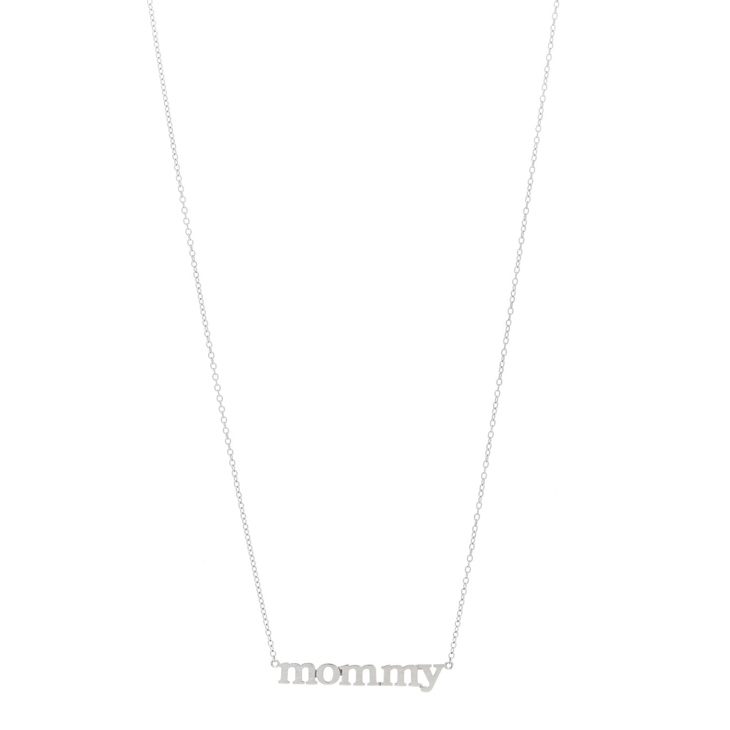 Jennifer Meyer 18K White Gold Mommy Necklace 1 of 4