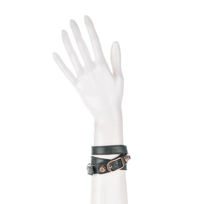 Balenciaga Agneau Giant 12 Rose Gold Hardware Triple Tour Bracelet Anthracite 2 of 6
