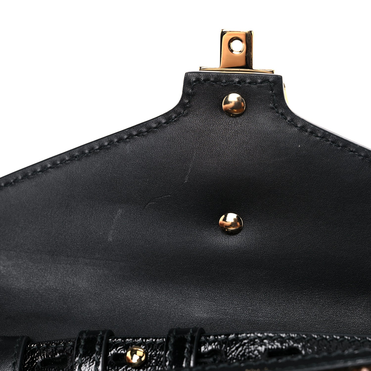 Gucci Velvet GG Monogram Web Mini Sylvie Top Handle Bag Brown Black Oro Vecchio 14 of 15