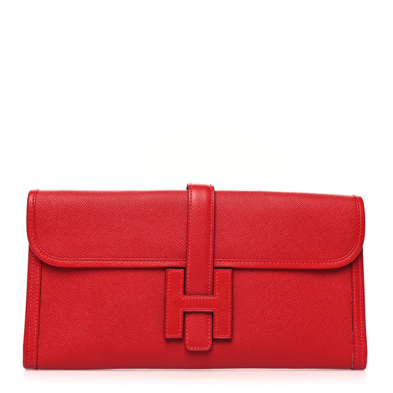 Hermes Epsom Jige Elan 29 Clutch Rouge Casaque 1 of 12