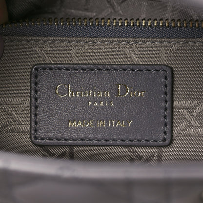 Christian Dior Lambskin Cannage Small My ABCDior Lady Dior Grey 6 of 9