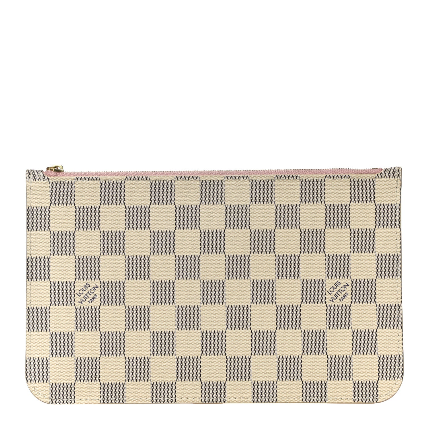 Louis Vuitton Damier Azur Neverfull MM GM Pochette Rose Ballerine 1 of 9