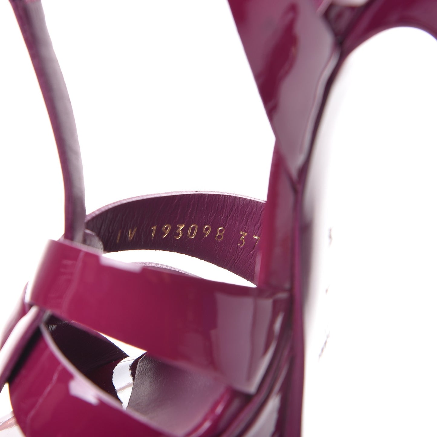 Patent Tribute 105 Platform Sandals 37.5 Cherry