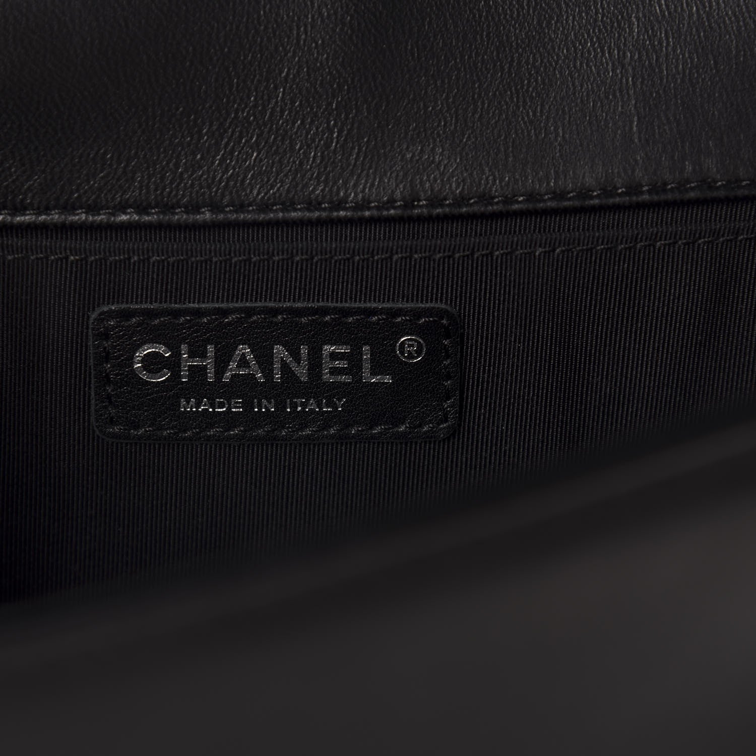 Chanel Lambskin Quilted Medium Boy Flap Black 8 of 11