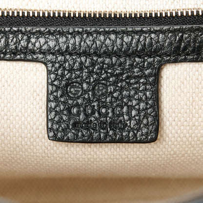 Gucci Pebbled Calfskin Medium Soho Flap Crossbody Black 6 of 11