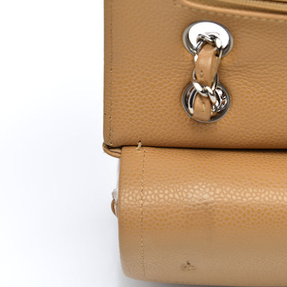 Chanel Caviar Quilted Medium Double Flap Beige 11 of 16